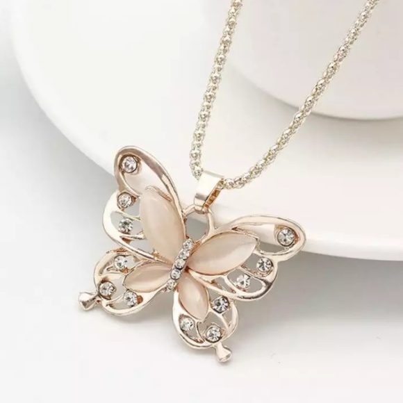 ▫️ Butterfly Sweater Necklace. - Picture 3 of 7